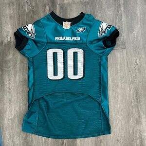 NFL Eagles Dog Jersey in Teal and Black